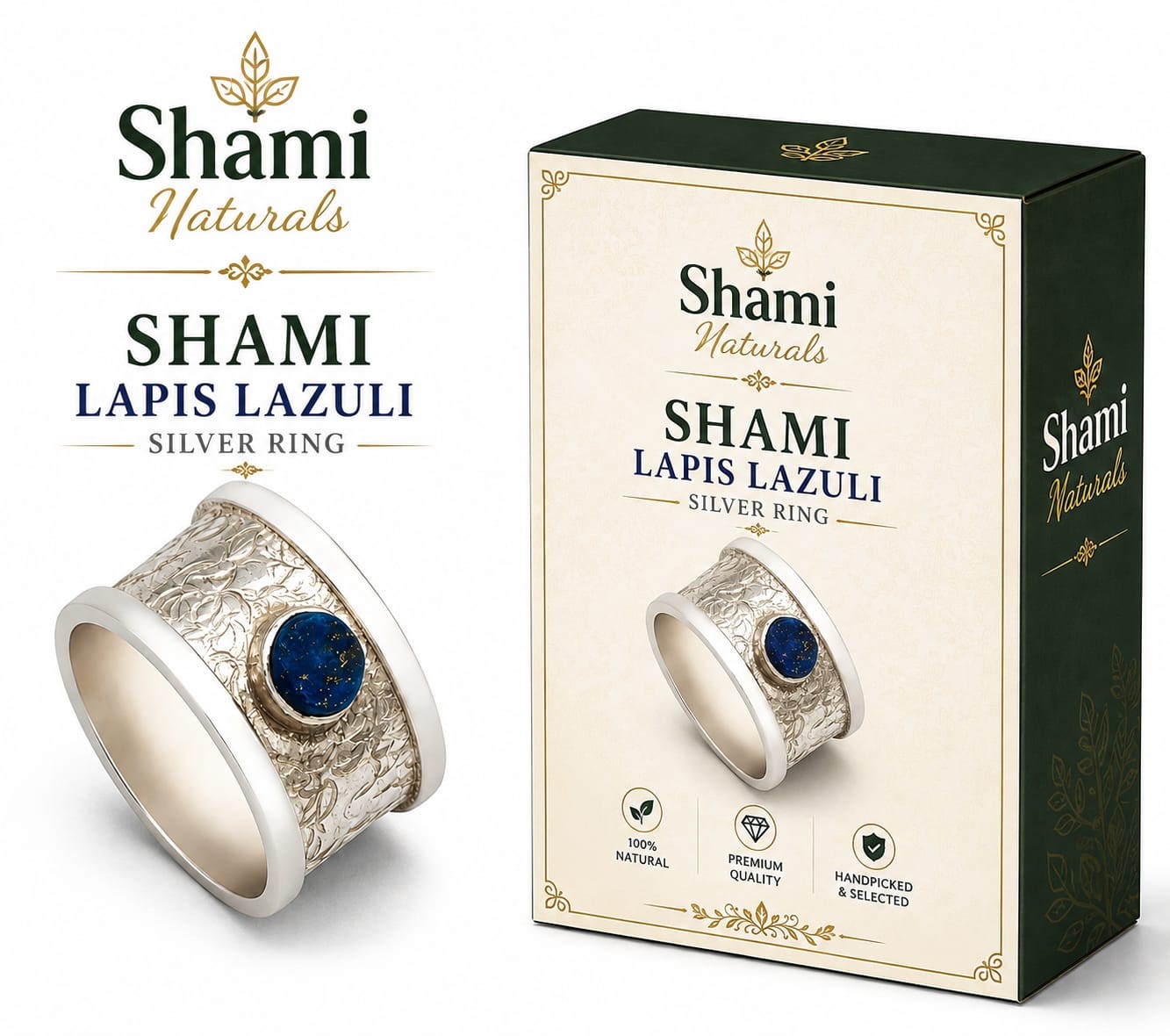 Shami - Lapis Lazuli Silver Ring