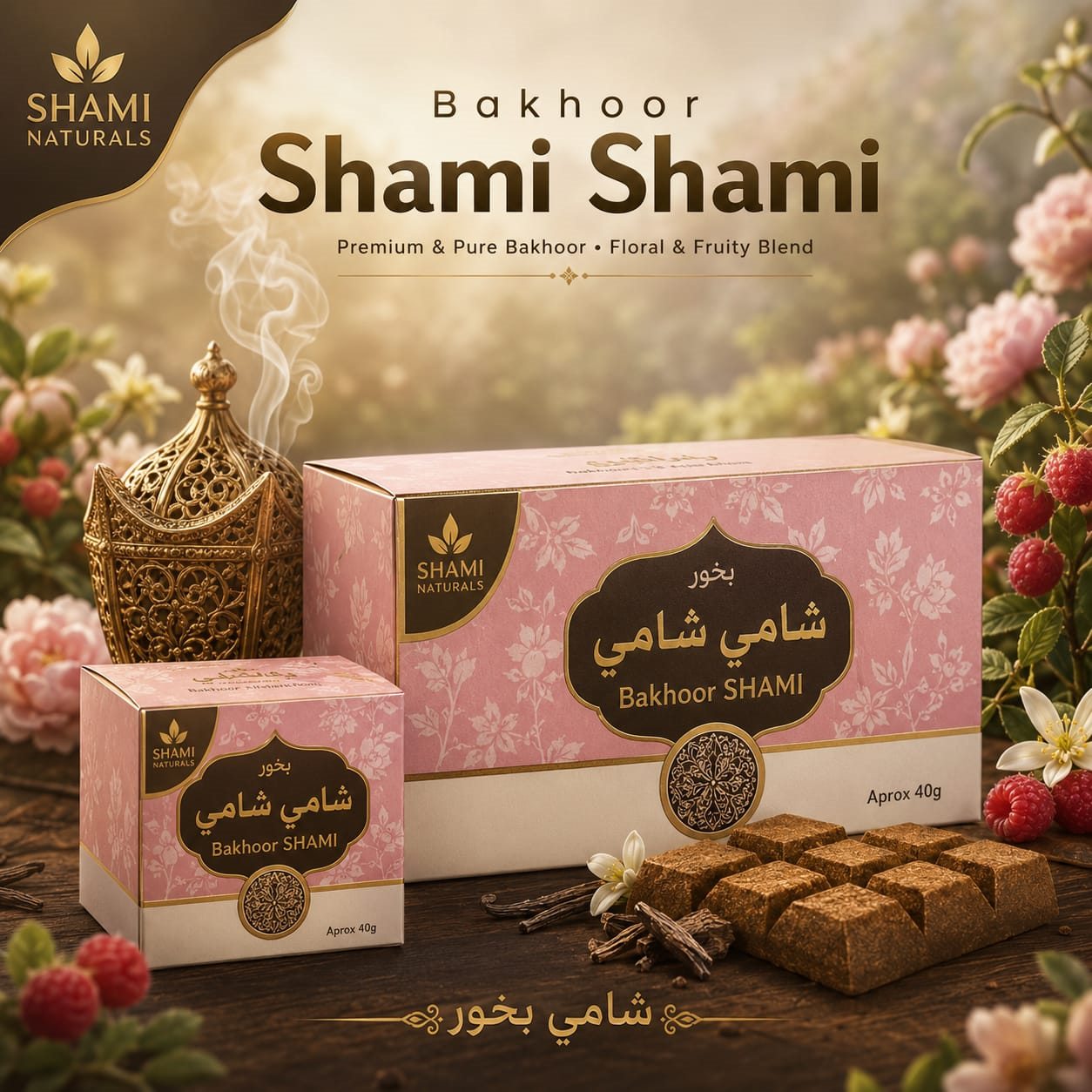 BAKHOOR SHAMI SHAMI 40GM arbic fragrance