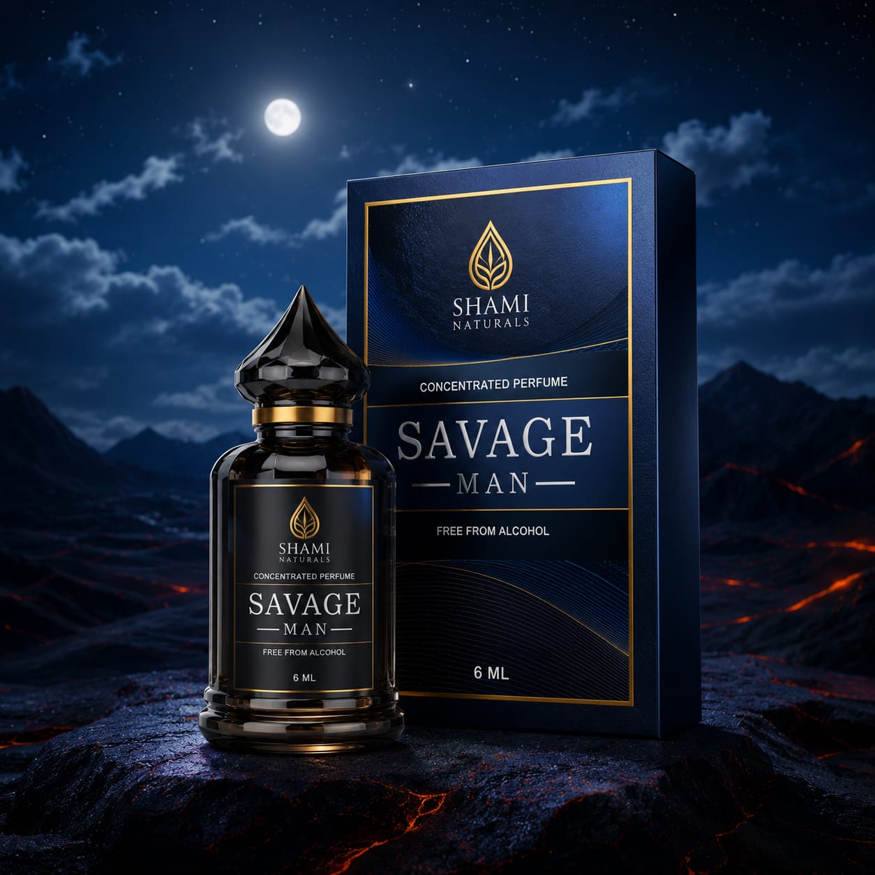 Shami Black And Silver | Premium Attars | 12ml